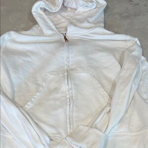Frank & Eileen White Zip Hoodie